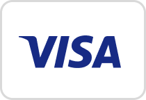 Logo der Kreditkartenmarke Visa in Blau auf weißem Hintergrund.